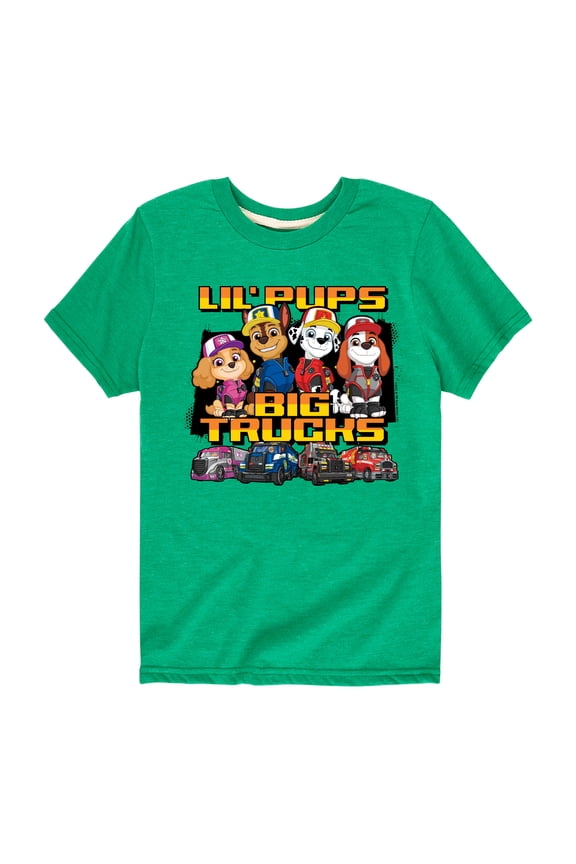 - Lil Pups Big Trucks - Toddler And Youth Short Sleeve Graphic T-Shirt