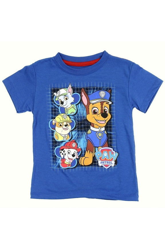 Little Boys' Toddler Puppy Grid Tee