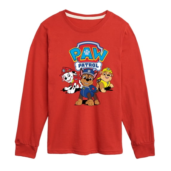 Paw Patrol - Logo Group Long Sleeve Graphic T-Shirt