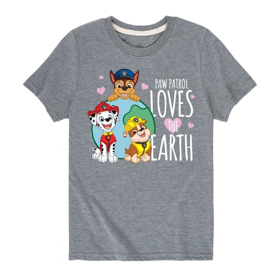 Paw Patrol - Loves Earth - Toddler And Youth Short Sleeve Graphic T-Shirt