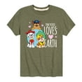 thumbnail image 1 of Paw Patrol - Loves Earth - Toddler And Youth Short Sleeve Graphic T-Shirt, 1 of 6