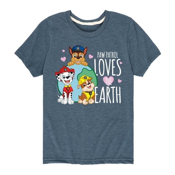 Paw Patrol - Loves Earth - Toddler And Youth Short Sleeve Graphic T-Shirt