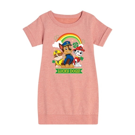 Paw Patrol - Lucky Dogs - Toddler And Youth Girls Fleece Dress