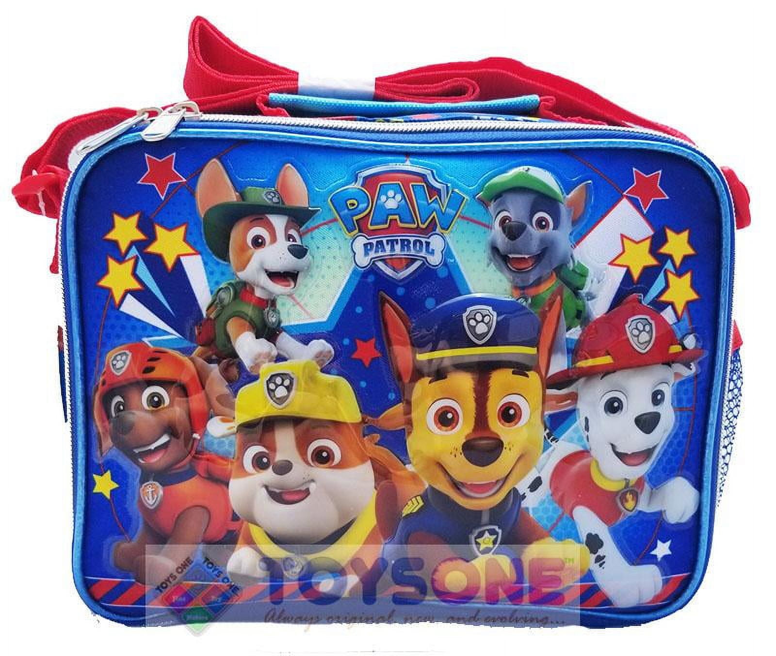 Paw Pup Patrol Lunch Box Kit for Kids Includes Plastic Snacks Storage and Sandwich Container BPA-Free, Dishwasher Safe Toddler-Friendly Lunch