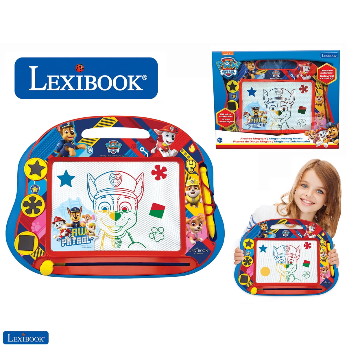 Paw Patrol Magnetic Multicolor Drawing Board with accessories A5 Format ...