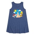 thumbnail image 1 of Paw Patrol - Marshall And Rubble Beach - Toddler & Youth Girls A-line Dress, 1 of 6