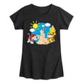 thumbnail image 1 of Paw Patrol - Marshall And Rubble Beach - Toddler & Youth Girls Short Sleeve Graphic T-Shirt, 1 of 6