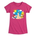 thumbnail image 1 of Paw Patrol - Marshall And Rubble Beach - Toddler & Youth Girls Short Sleeve Graphic T-Shirt, 1 of 6
