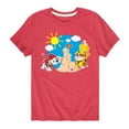 thumbnail image 1 of Paw Patrol - Marshall And Rubble Beach - Toddler & Youth Short Sleeve Graphic T-Shirt, 1 of 6