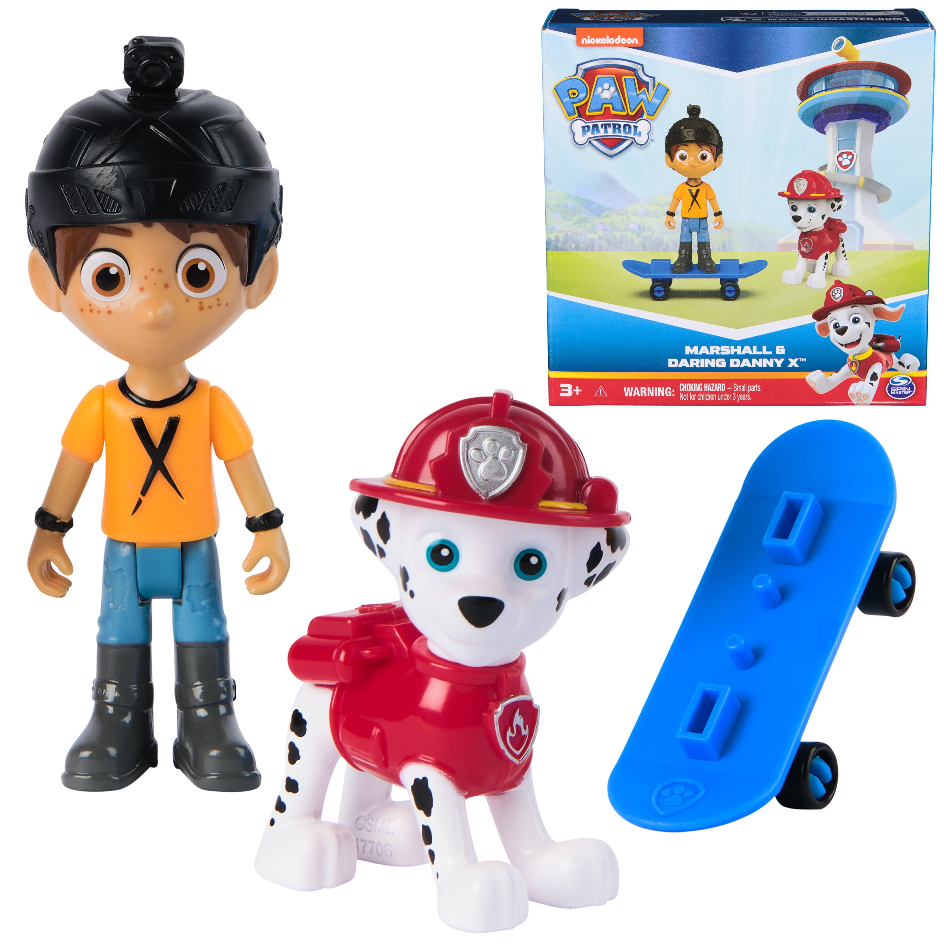 Paw Patrol Marshall & Daring Danny X Toy Figures set - Walmart.com