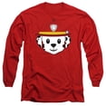 thumbnail image 1 of Paw Patrol Marshall Expression Unisex Adult Long-Sleeve T Shirt (2X-Large) Red, 1 of 2