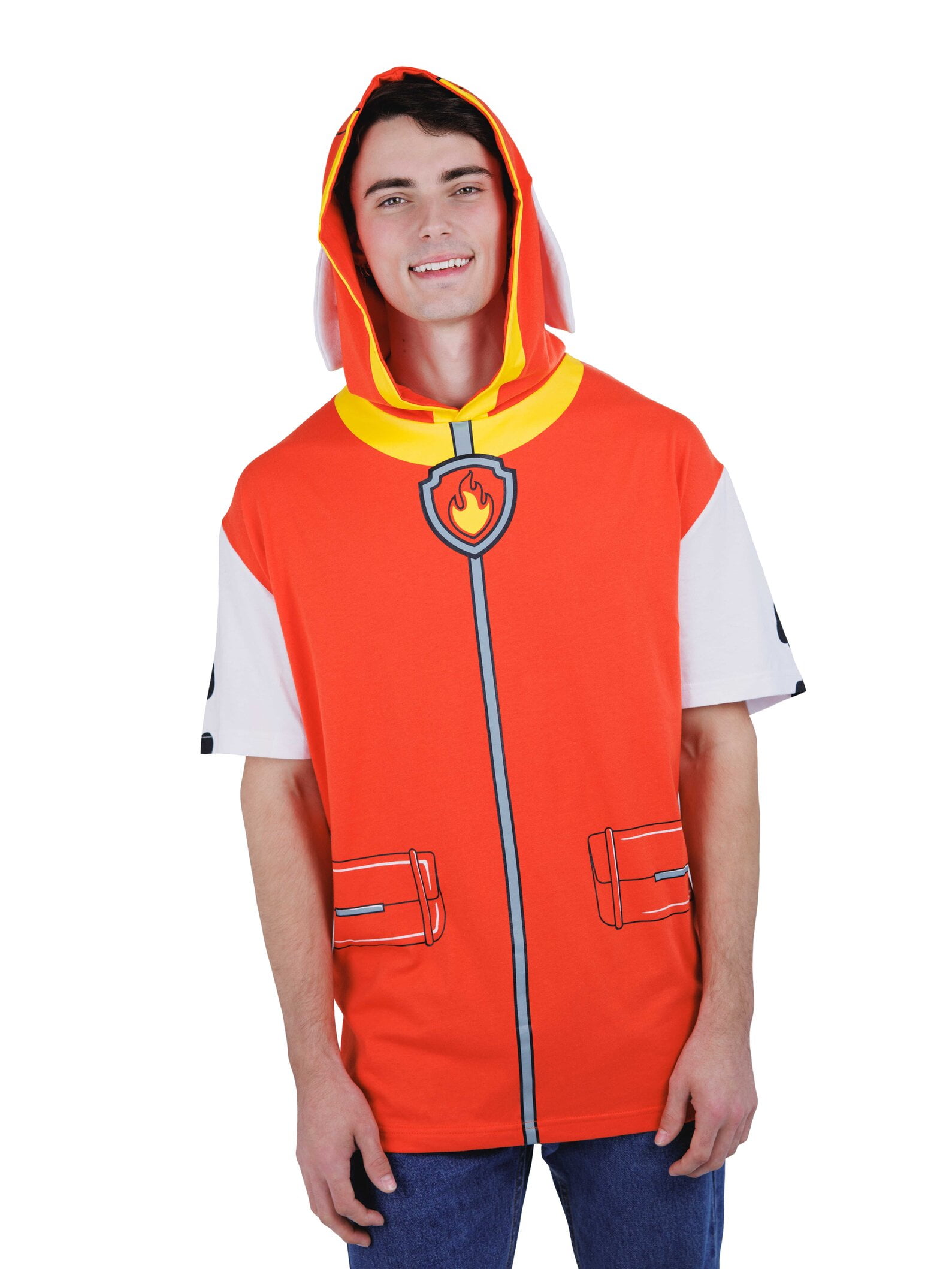 Paw Patrol Marshall Hooded Matching Family Cosplay T-Shirt Adult