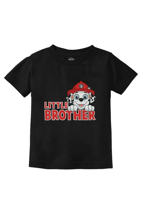 Paw Patrol Marshall Little Brother Newborn Outfit for Boys Infant Kids T-Shirt 12M Black