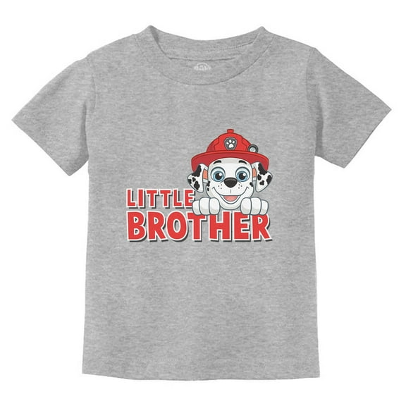 Paw Patrol Marshall Little Brother Newborn Outfit for Boys Infant Kids T-Shirt 18M Gray
