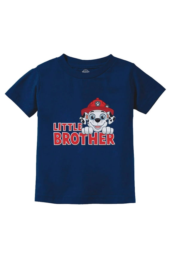 Paw Patrol Marshall Little Brother Newborn Outfit for Boys Infant Kids T-Shirt 24M Navy