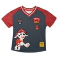 thumbnail image 1 of Paw Patrol Marshall Mesh Soccer Jersey Athletic Raglan T-Shirt Toddler to Big Kid, 1 of 4