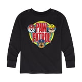 Paw Patrol - Marshall Rubble Chase Retro Circle Logo Boys' Long Sleeve ...