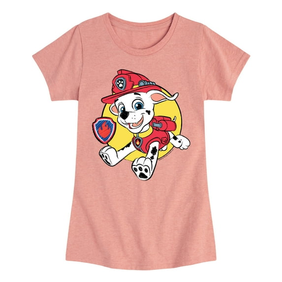 Paw Patrol - Marshall Sketch - Toddler & Youth Girls Short Sleeve Graphic T-Shirt