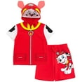 thumbnail image 1 of Paw Patrol Marshall Toddler Boy Girl T-Shirt and French Terry Shorts Outfit Set Red 4T, 1 of 5