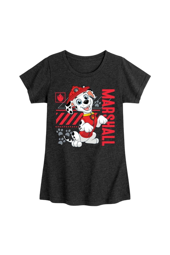 - Marshall Vertical - Toddler & Youth Girls Short Sleeve Graphic T-Shirt