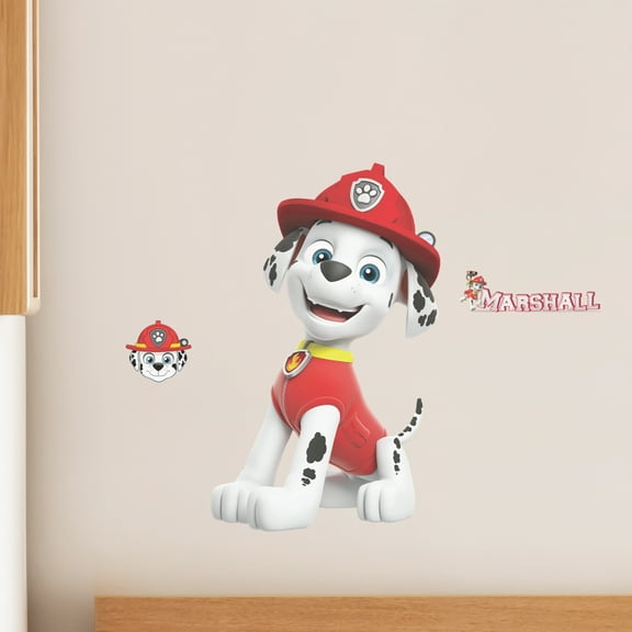Paw Patrol Marshall Wall Decal - Large 23" Vinyl Wall Sticker Bedroom Decorations - Paw Patrol Room Decor Peel and Stick