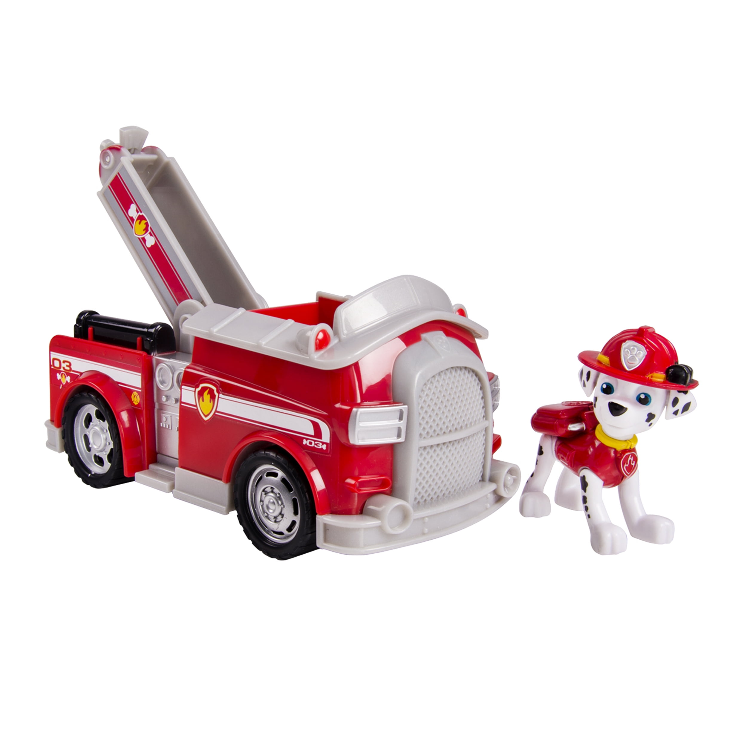 Paw Patrol Marshall's Fire Fightin' Truck, Vehicle and Figure - Walmart.com