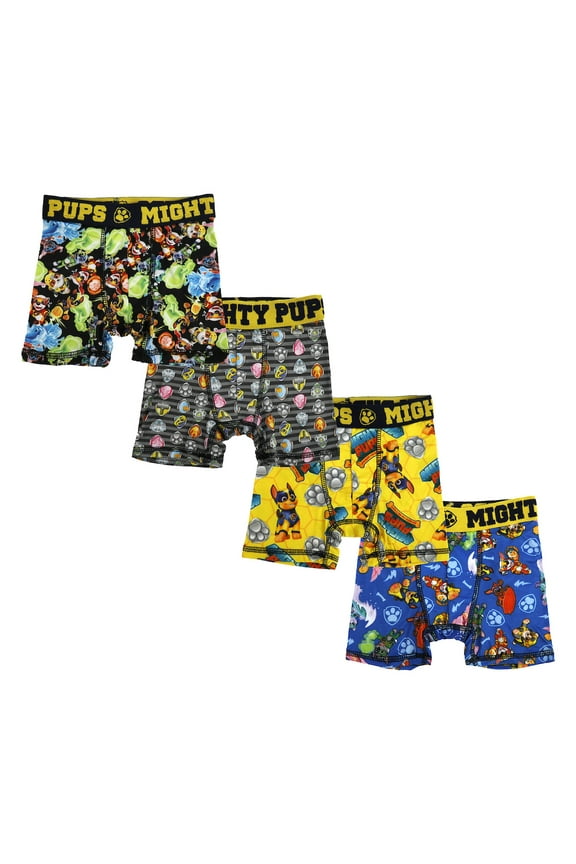 Paw Patrol Mighty Pups 4pkYouth Boys Boxer Briefs-12