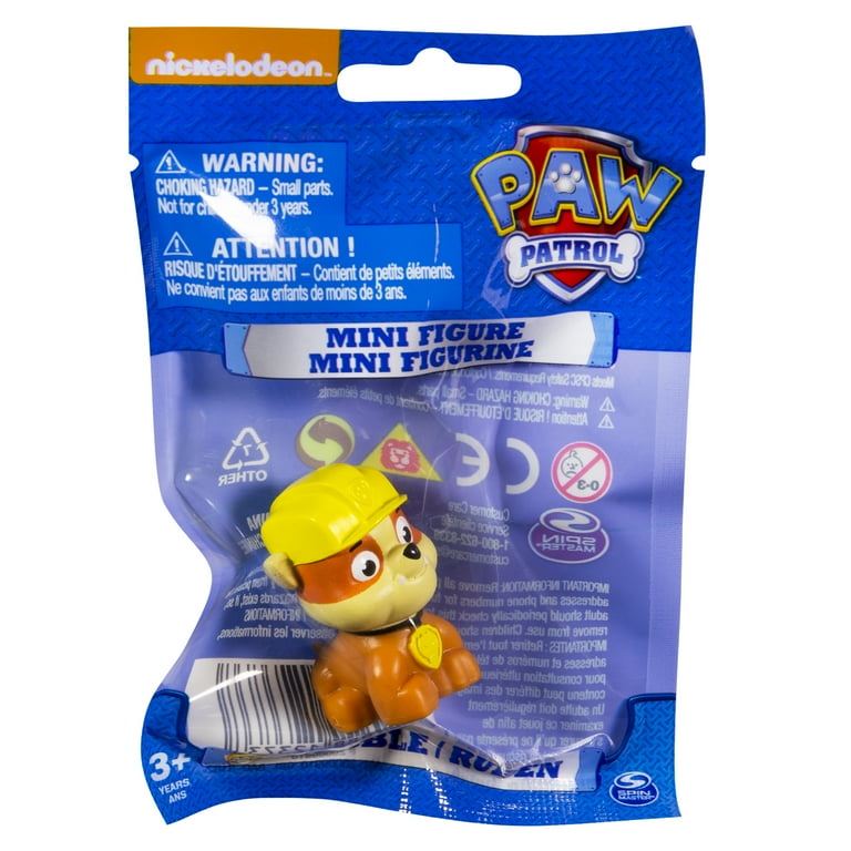 Mini Figuras Paw Patrol Patrulla Canina C/ Accesorios - Rubble Con