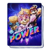 Paw Patrol Skye, Chase, Marshall Mighty Trio Silk Touch Sherpa Blanket, 40x50 inches