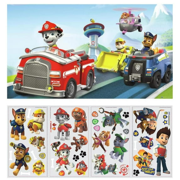 Paw Patrol Mural and Decal Bundle