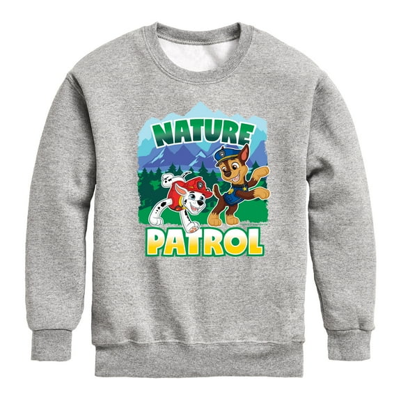 Paw Patrol - Nature Patrol - Toddler And Youth Crewneck Fleece Sweatshirt