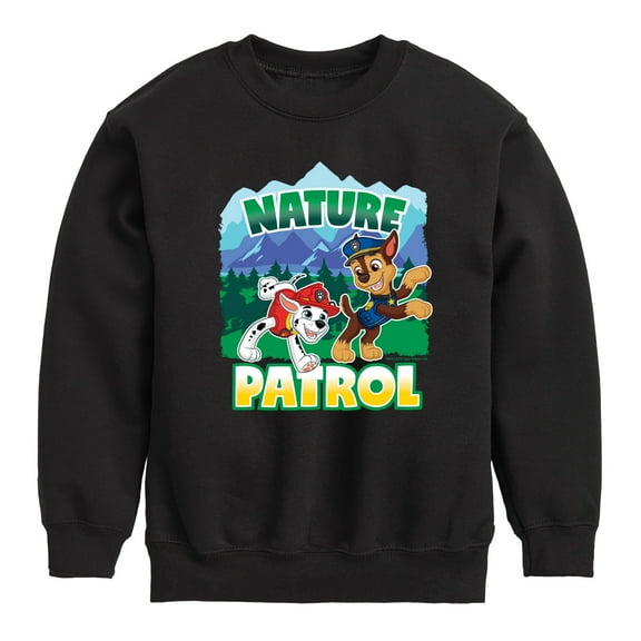 Paw Patrol - Nature Patrol - Toddler And Youth Crewneck Fleece Sweatshirt