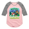 thumbnail image 1 of Paw Patrol - Nature Patrol - Toddler And Youth Girls Raglan Graphic T-Shirt, 1 of 6