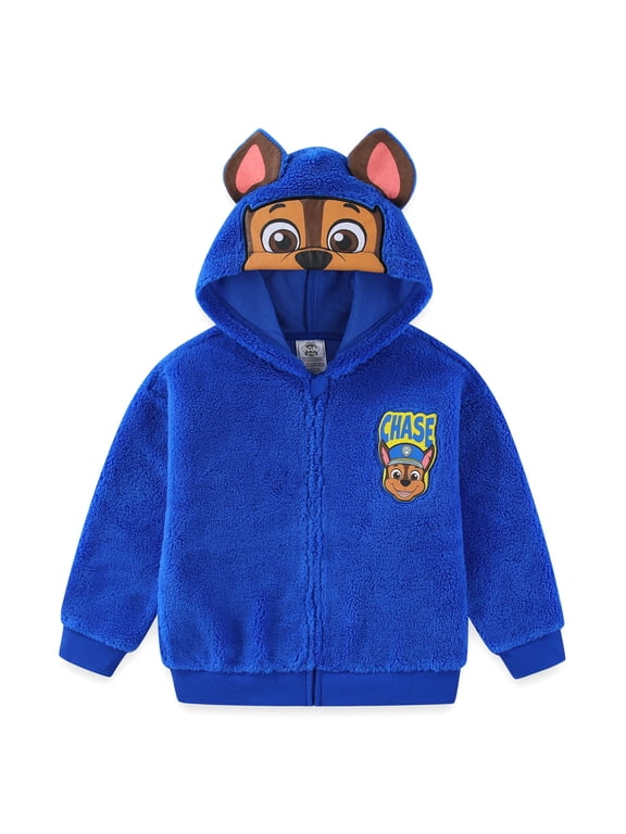 Nickelodeon Chase Zip Up Sherpa Hoodie with Ears (Boys), Sizes 2T-7