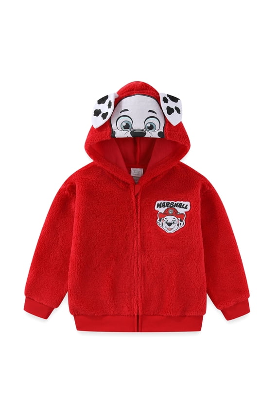 Nickelodeon Marshall Zip Up Sherpa Hoodie with Ears (Boys), Sizes 3T-7