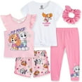 thumbnail image 1 of Paw Patrol Nickelodeon Mix and Match Tops, Leggings, Shorts & Scrunchie (Girls), 5 Piece Set, Sizes 2T-6X, 1 of 7