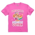 thumbnail image 1 of Paw Patrol Official Nickelodeon Girls' Preschool Shirt - Cute Sky Graphic Print - Comfortable and Durable for Playtime - Ideal Back to School or First Day of Preschool Outfit - Pink 3T, 1 of 5