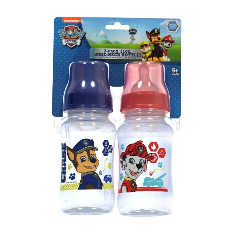 Blue and White Paw Water Bottle and Neck Strap Set