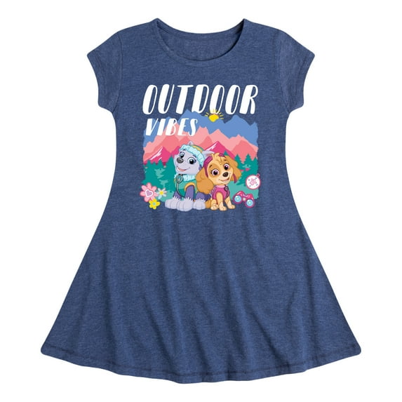 Paw Patrol - Outdoor Vibes -Toddler And Youth Girls Fit And Flare Dress