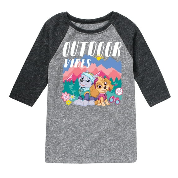 Paw Patrol - Outdoor Vibes - Toddler And Youth Raglan Graphic T-Shirt