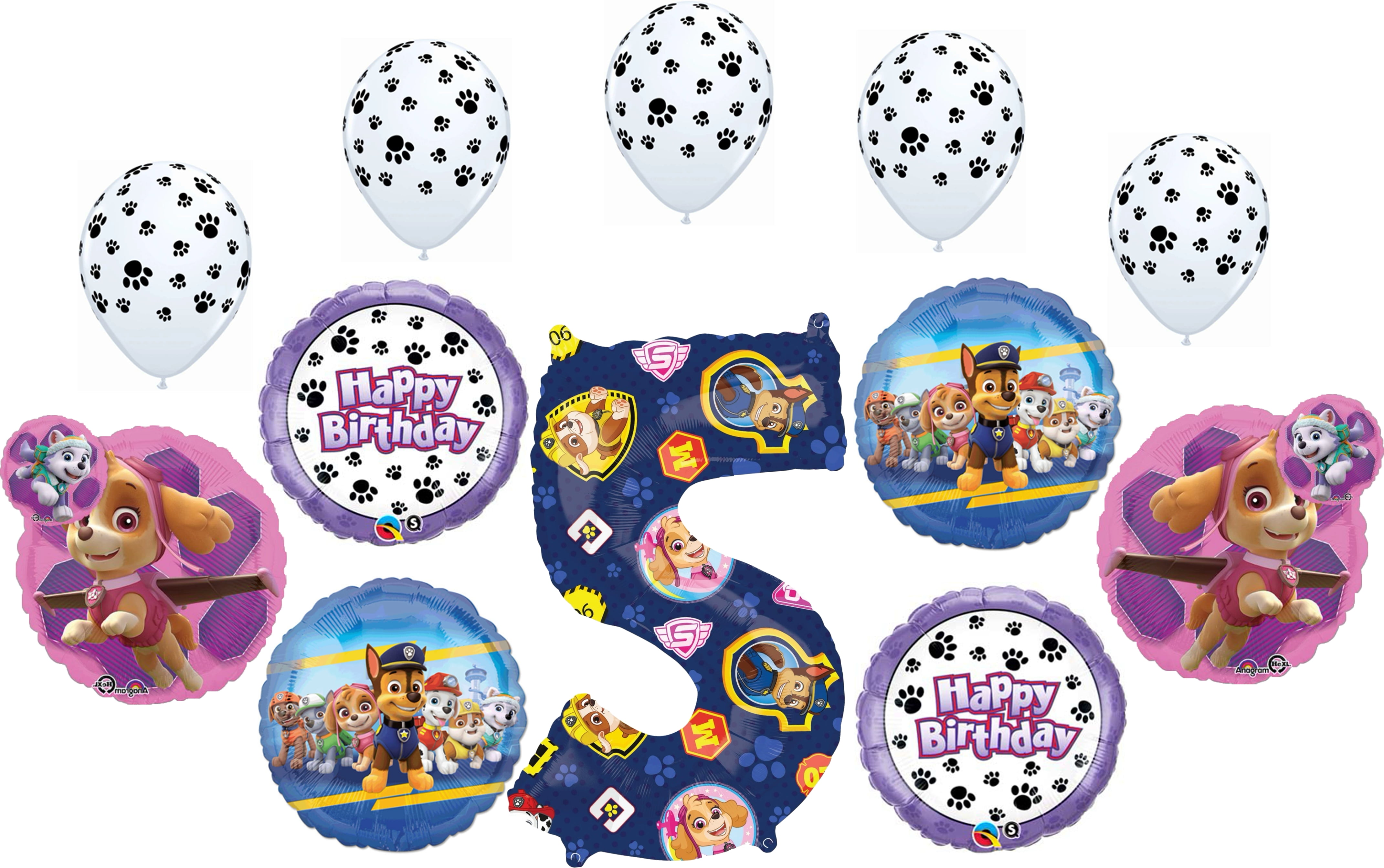 Paw Patrol Party Supplies 5th Birthday Chase Skye and Everest Pups