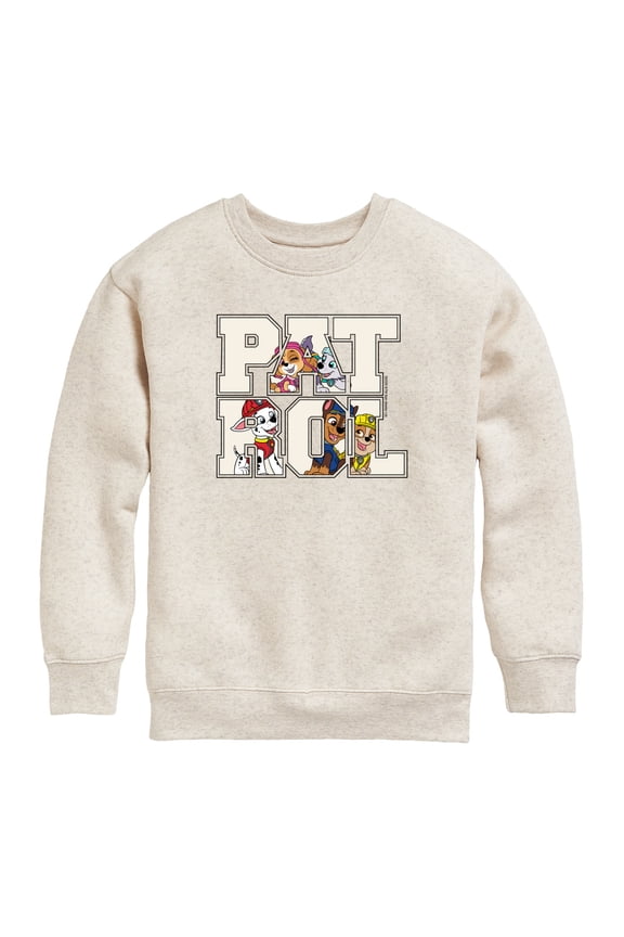 - Patrol Character Fill - Toddler Boys Fleece Crew Sweatshirt