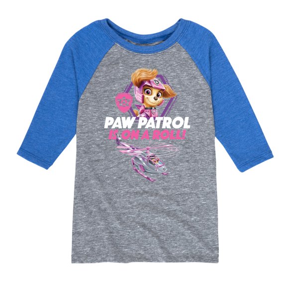 Paw Patrol - Paw Patrol Is On A Roll - Toddler And Youth Raglan Graphic T-Shirt