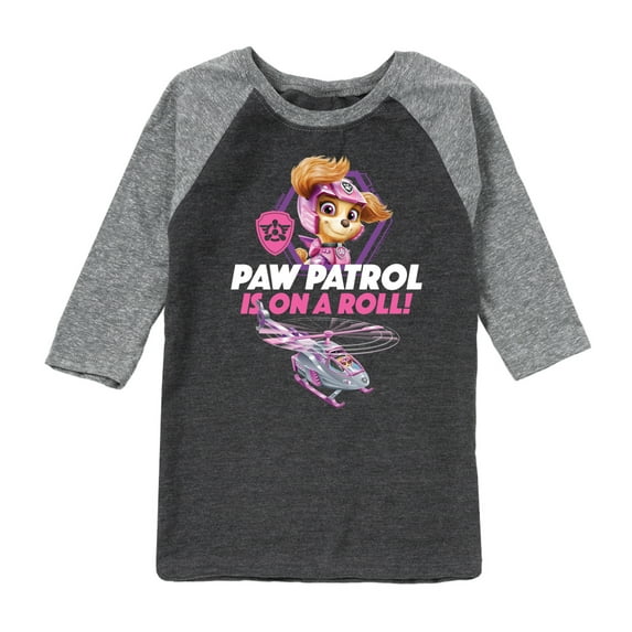 Paw Patrol - Paw Patrol Is On A Roll - Toddler And Youth Raglan Graphic T-Shirt