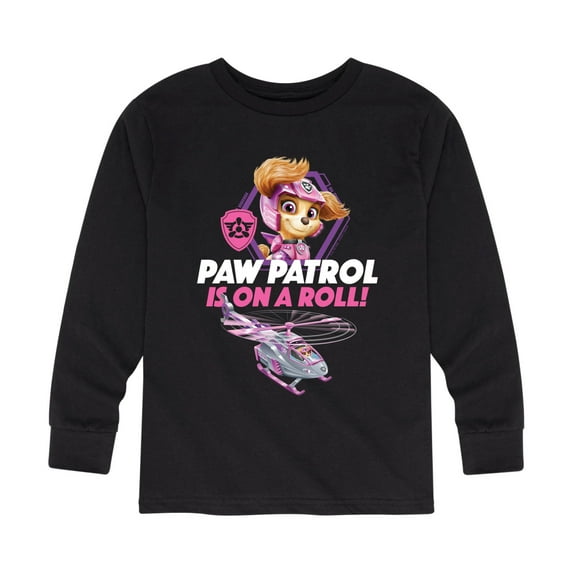 Paw Patrol - Paw Patrols On A Roll - Toddler And Youth Long Sleeve Graphic T-Shirt
