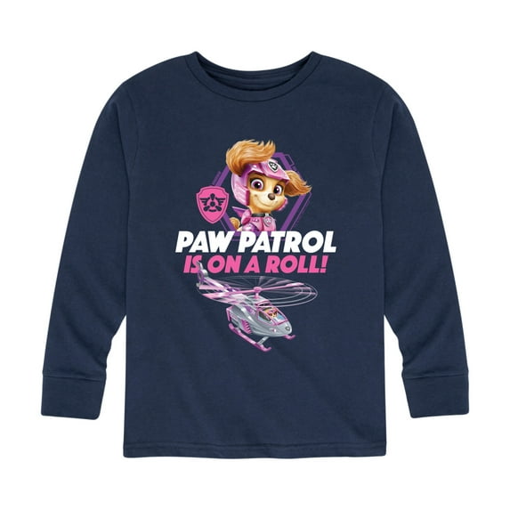 Paw Patrol - Paw Patrols On A Roll - Toddler And Youth Long Sleeve Graphic T-Shirt