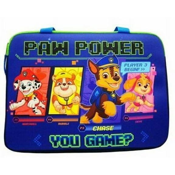 Paw Patrol "Paw Power" 13" Tech Case Laptop Tablet Boys with zip closure