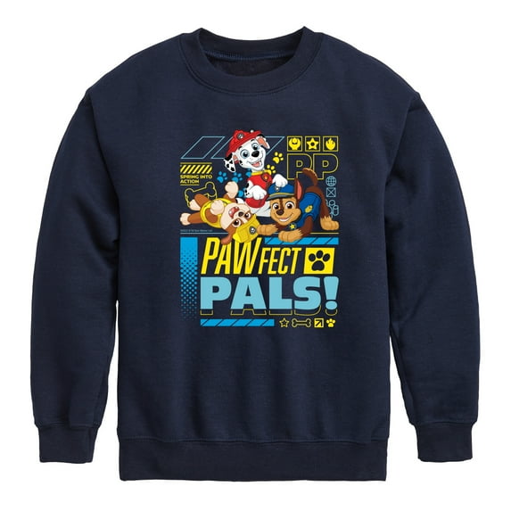 Paw Patrol - Pawfect Pals - Toddler & Youth Crewneck Fleece Sweatshirt