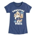 thumbnail image 1 of Paw Patrol - Pawsitive Vibes - Toddler And Youth Girls Short Sleeve Graphic T-Shirt, 1 of 6