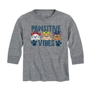 Paw Patrol - Pawsitive Vibes - Toddler And Youth Long Sleeve Graphic T-Shirt